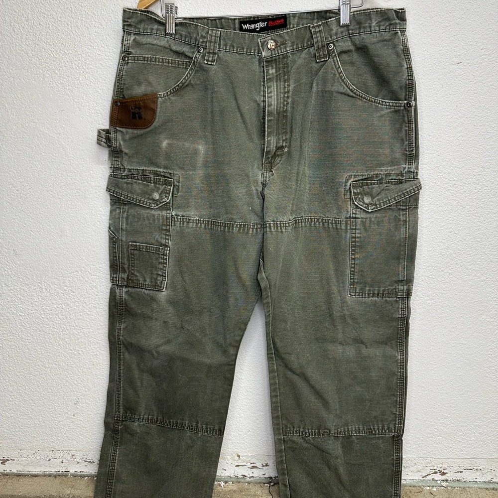 Wrangler Riggs Men's Green Cargo Pants 38 x 30